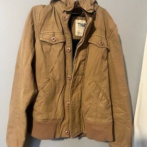TNA Tan Hooded Jacket